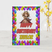 Princess Fairytale Royal Hübsch Gruß Geburtstag Karte (Gelbe Blume)