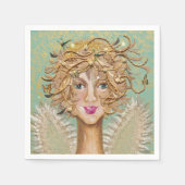 Princess Fee Fee Fairy Nymph Angel Serviette (Vorderseite)