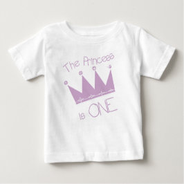 Princess First Birthday Baby T-shirt