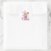 Princess First Birthday Classic Round Sticker (Tasche)