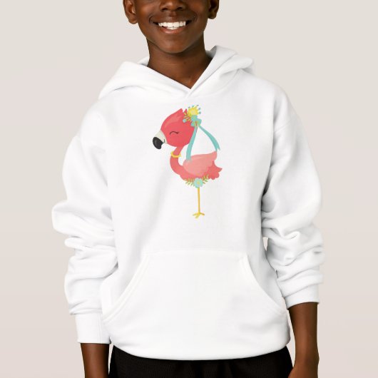 Princess Flamingo, Crown, Blume, Niedlich Flamingo Hoodie (Vorderseite)