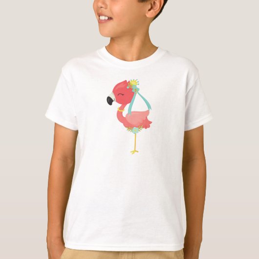 Princess Flamingo, Crown, Blume, Niedlich Flamingo T-Shirt (Vorderseite)