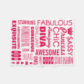 Princess Fleece Blanket (Vorderseite (Horizontal))