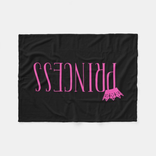 "PRINCESS" Fleece Blankets (Vorderseite (Horizontal))