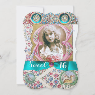 PRINCESS FLORAL SWEET 16 GEBURTSTAGSPARTEI MIT GEM EINLADUNG