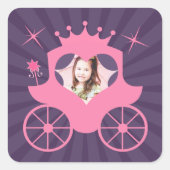 Princess Foto Birthday Sticker (Vorderseite)