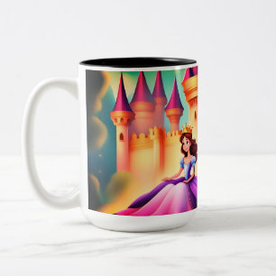 Princess Foto Tasse, Zweifarbige Tasse