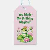 Princess Frog danke Ihnen zum Geburtstag Geschenkanhänger (Vorderseite)
