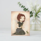 PRINCESS FROG fairy tale kiss Postkarte (Stehend Vorderseite)