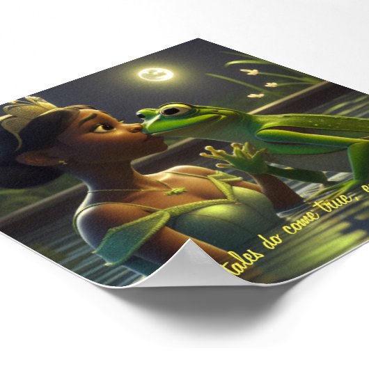 Princess & Frosch Poster (Ecke)