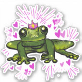 Princess Frosch Sticker (Vorderseite)