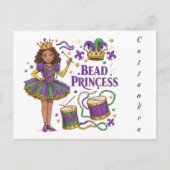 Princess für personalisierte Textbeads - Mardi Gra Postkarte (Vorderseite)