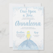 PRINCESS GEBURTSTAG EINLADEN EINLADUNG (Vorderseite)