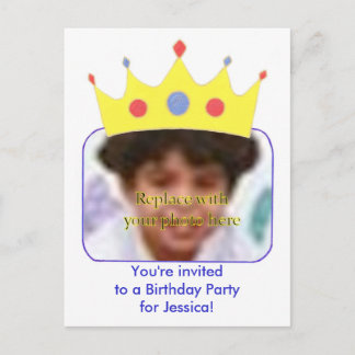 Princess Geburtstag Einladungskarten