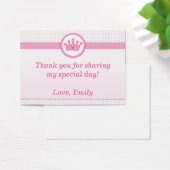Princess Gift Favor Label Danke Markierung Pink (Schreibtisch)