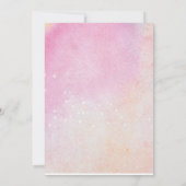 Princess Girl American Glitzer Birthday Einladung (Rückseite)