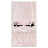Princess Girly Glitzer Makeup Lashes Monogramm Nam Kleine Geschenktüte (Vorderseite)