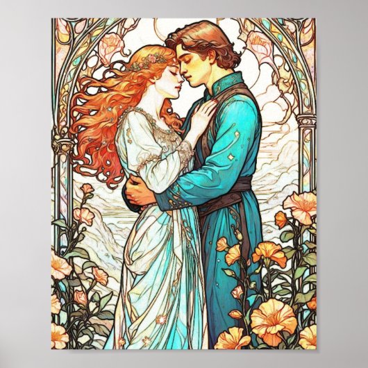 Princess Giselle & Prince Edward Folk Tale Lovers Poster (Vorne)