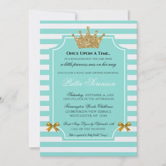 Princess Glam Baby Sprinkle Brunch Party (Vorderseite)