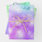 Princess Glitzer Geschenkpapier Set (Beispiel)