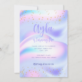 Princess Glitzern 5. Geburtstag Einladung