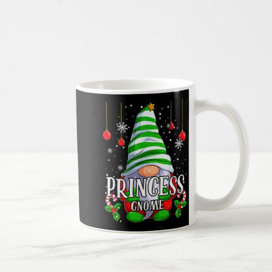 Princess Gnome Christmas Pajamas Matching Family G Kaffeetasse (Rechts)