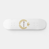 Princess Gold Crown Skateboard (Horizontal)