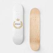 Princess Gold Crown Skateboard (Vorderseite)