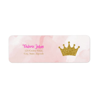 Princess Gold Glitzer Crown Baby Dusche