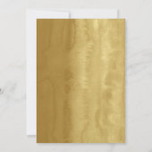 Princess Gold Glitzer Tiara Quinceanera Einladung (Rückseite)