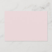 Princess Gold Pink Girl Baby Shower Diaper Rafle Begleitkarte (Rückseite)