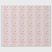 Princess Gold Pink Girl Baby Shower Geschenkpapier (Flach)