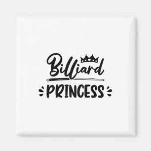 Princess Graphic Pool Billard Snooker Billard Cue Magnet