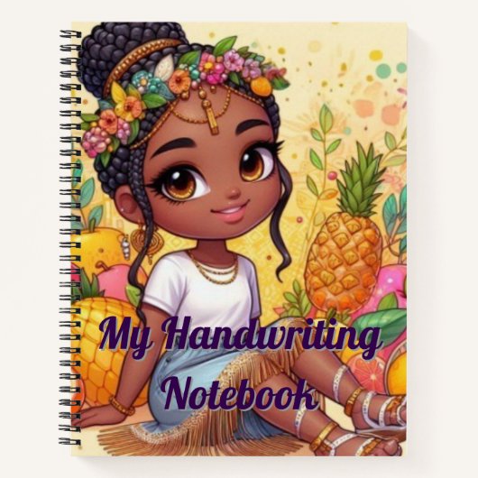 Princess Handwriting Notebook Notizblock (Vorderseite)