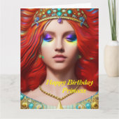 Princess Happy Birthday Card Karte (Vorderseite)
