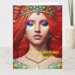Princess Happy Birthday Card Karte