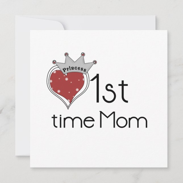 Princess Heart 1st Time Mama Geschenke (Vorderseite)