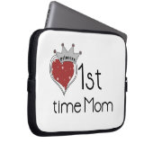 Princess Heart 1st Time Mama Geschenke Laptopschutzhülle (Vorne Rechts)