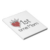 Princess Heart 1st Time Mama Geschenke Notizblock (angewinkelt)