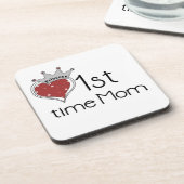Princess Heart 1st Time Mama Geschenke Untersetzer (Linke Seite)