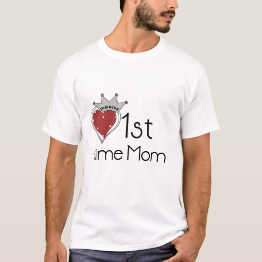 Princess Heart 1st Time Mama Tshirts und Geschenke (Vorderseite)