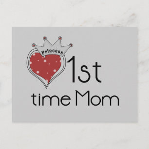 Princess Heart 1st Time Mama Tshirts und Geschenke Postkarte