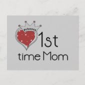 Princess Heart 1st Time Mama Tshirts und Geschenke Postkarte (Vorderseite)