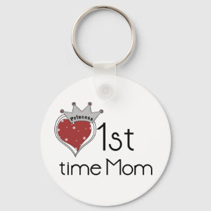 Princess Heart 1st Time Mama Tshirts und Geschenke Schlüsselanhänger
