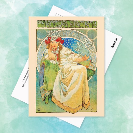 Princess Hyacinth Alphonse Mucha Postkarte