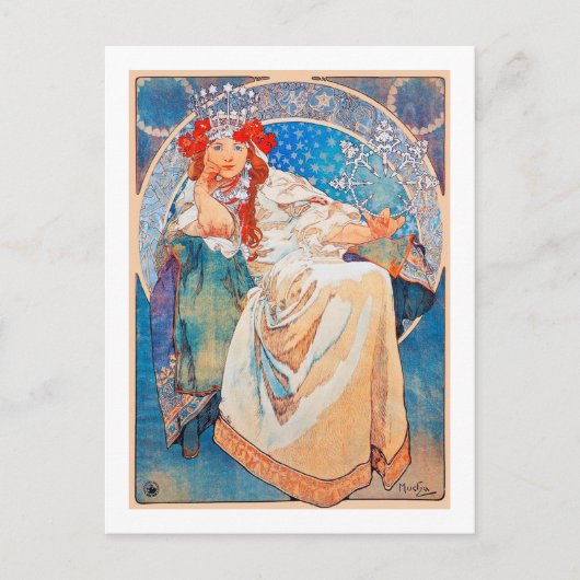 Princess Hyacinth, Mucha Postkarte (Vorderseite)