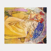 Princess Hyacinth Poster von Alphonse Mucha Fleecedecke (Vorderseite (Horizontal))