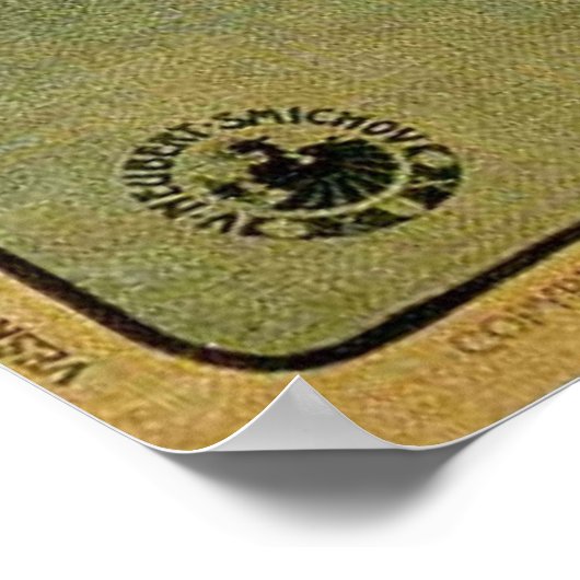 Princess Hyacinth von Alphonse Mucha Poster (Ecke)