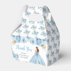Princess in Blue Dress 16 . Geburtstag Vielen Dank Geschenkschachtel