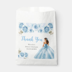 Princess in Blue Dress 16 . Geburtstag Vielen Dank Geschenktütchen